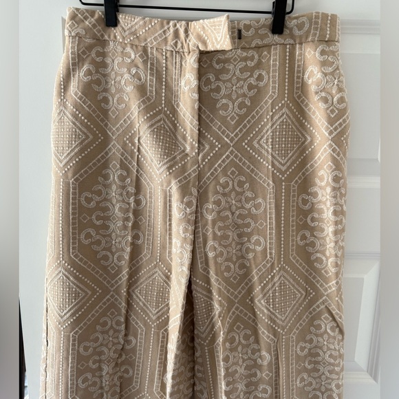 Wide Leg Embroidered Pants - Picture 2 of 3